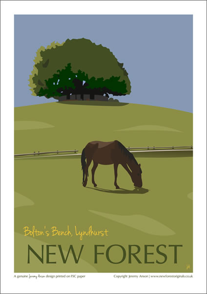 A2 Poster  (Bolton's Bench, Lyndhurst)