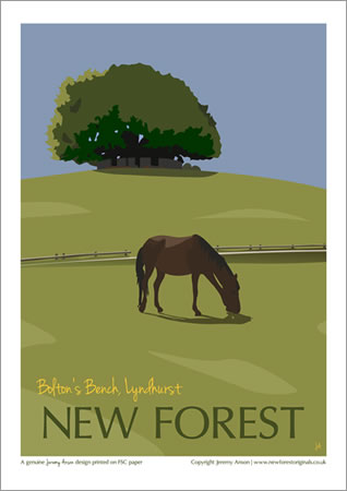 A3 Poster  (Bolton's Bench, Lyndhurst)