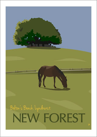 A4 Poster  (Bolton's Bench, Lyndhurst)