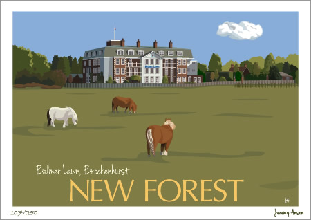 A3 Fine Art Print (Balmer Lawn, Brockenhurst) in Limited Edition of 250