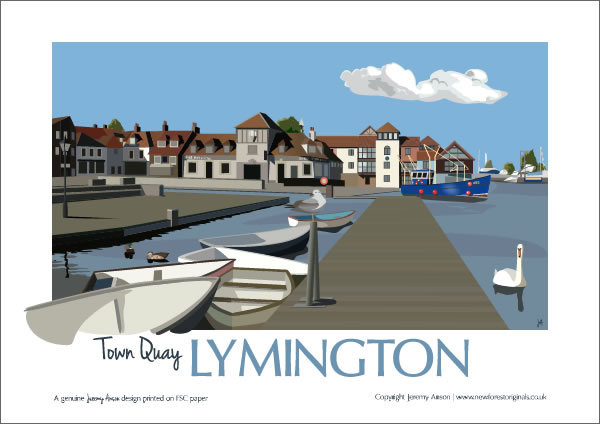 A4 Poster  (Town Quay, Lymington)