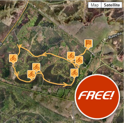 Wilverley Inclosure (4.6 km / 2.8 miles off-road bike route)